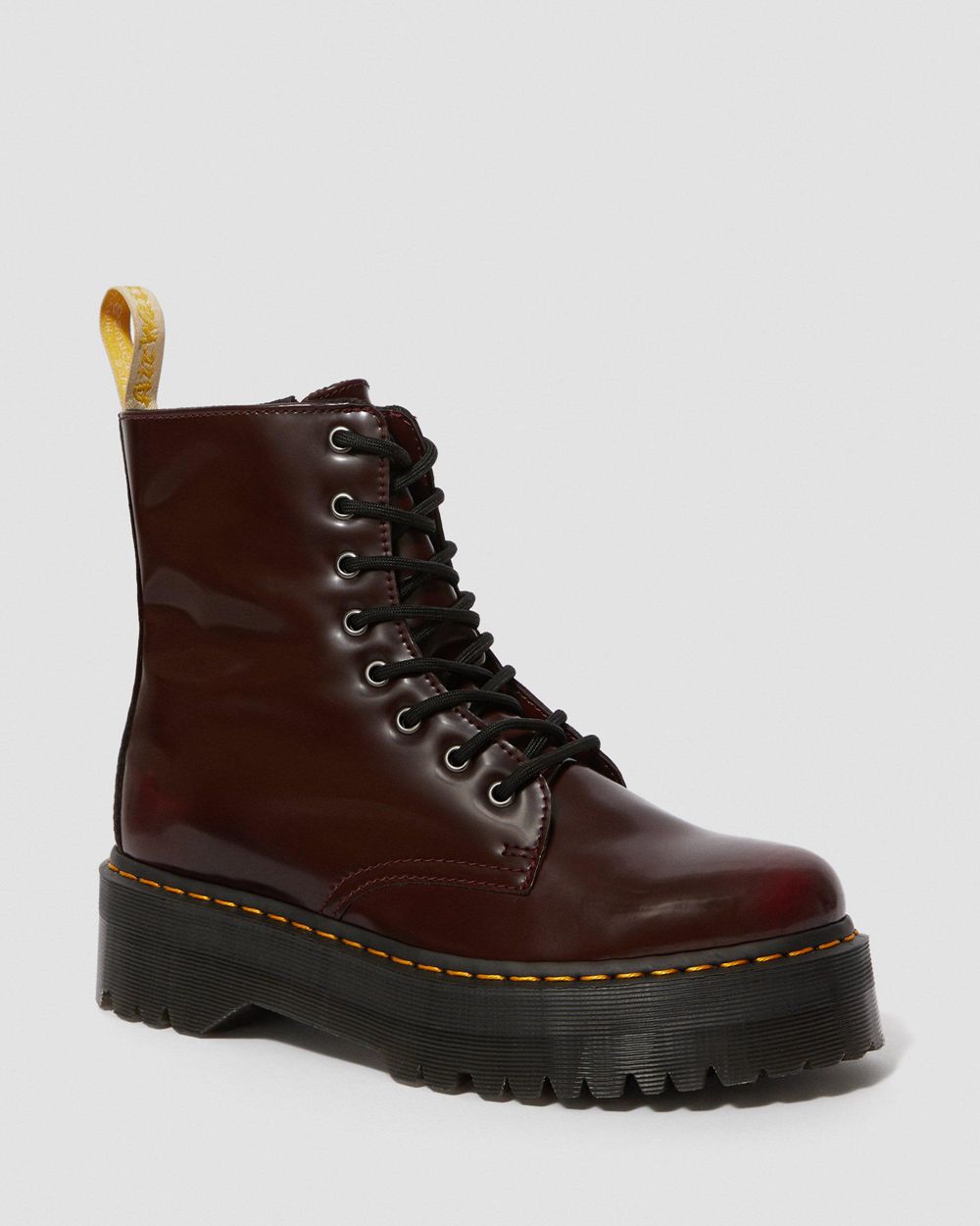 Dr Martens Vegan Jadon Ii Topánky Na Platforme Damske ( Červené ) SK 190-LTJWXF